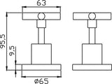 Cross Wall Top Assemblies (Black)
