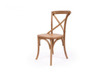 Crossley Back Natural Oak Dining Chair - Timber Seat