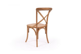 Crossley Back Natural Oak Dining Chair - Timber Seat