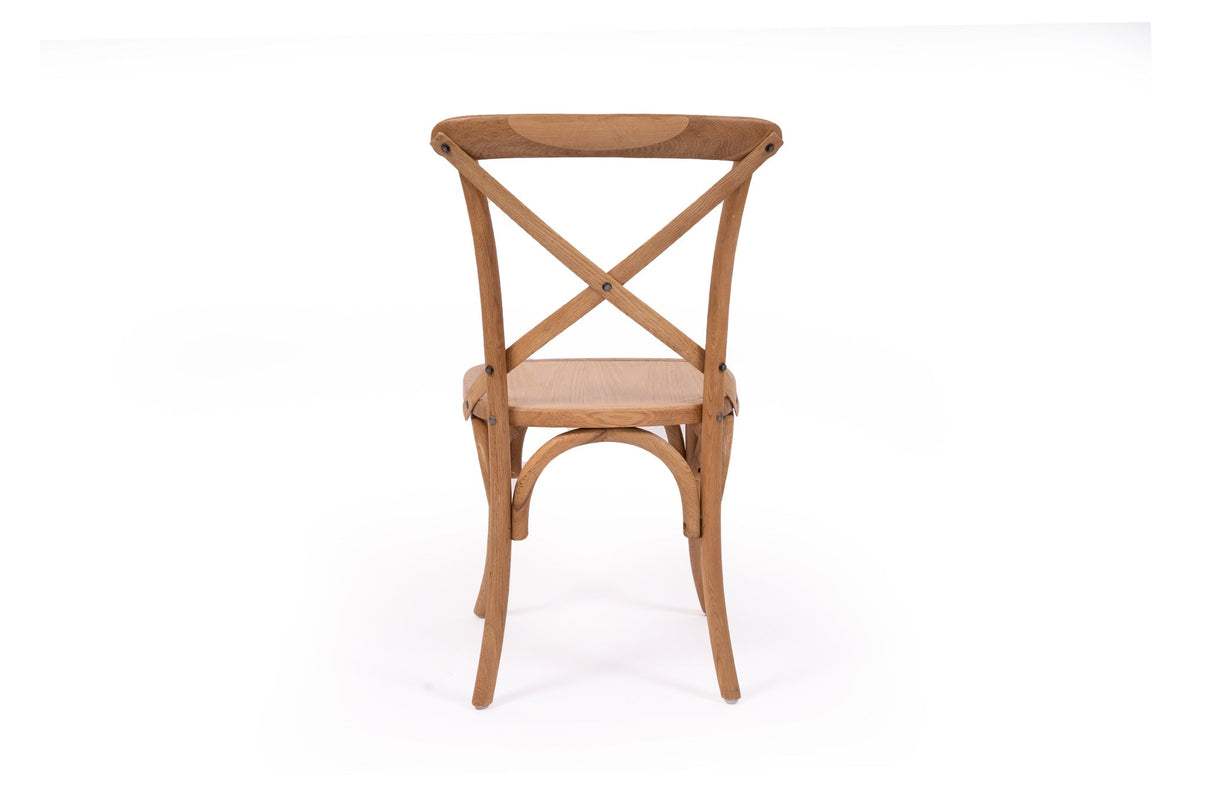 Crossley Back Natural Oak Dining Chair - Timber Seat