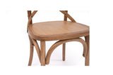 Crossley Back Natural Oak Dining Chair - Timber Seat