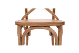 Crossley Back Natural Oak Dining Chair - Timber Seat