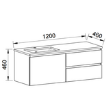 Timberline DAKOTA Wall Hung Vanity (All Sizes)