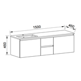 Timberline DAKOTA Wall Hung Vanity (All Sizes)