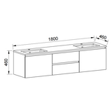 Timberline DAKOTA Wall Hung Vanity (All Sizes)