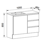 Timberline DAKOTA Floor Standing Vanity (All Sizes)