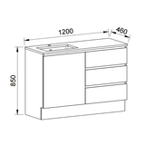 Timberline DAKOTA Floor Standing Vanity (All Sizes)