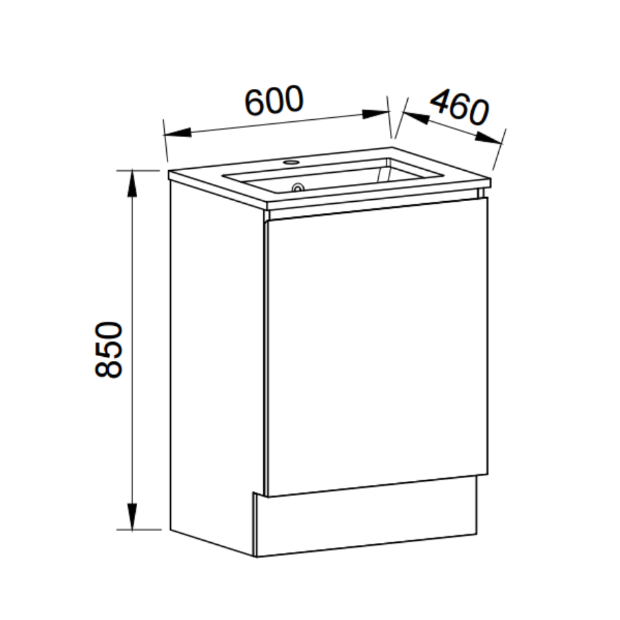 Timberline DAKOTA Floor Standing Vanity (All Sizes)