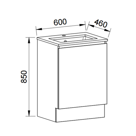 Timberline DAKOTA Floor Standing Vanity (All Sizes)