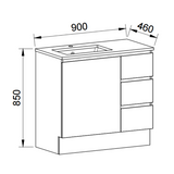 Timberline DAKOTA Floor Standing Vanity (All Sizes)