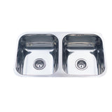 Cora Double Bowl Undermount Sink 780 x 445mm (Chrome)