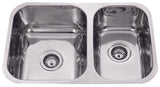 Cora Double Bowl Undermount Sink 695 x 450mm (Chrome)