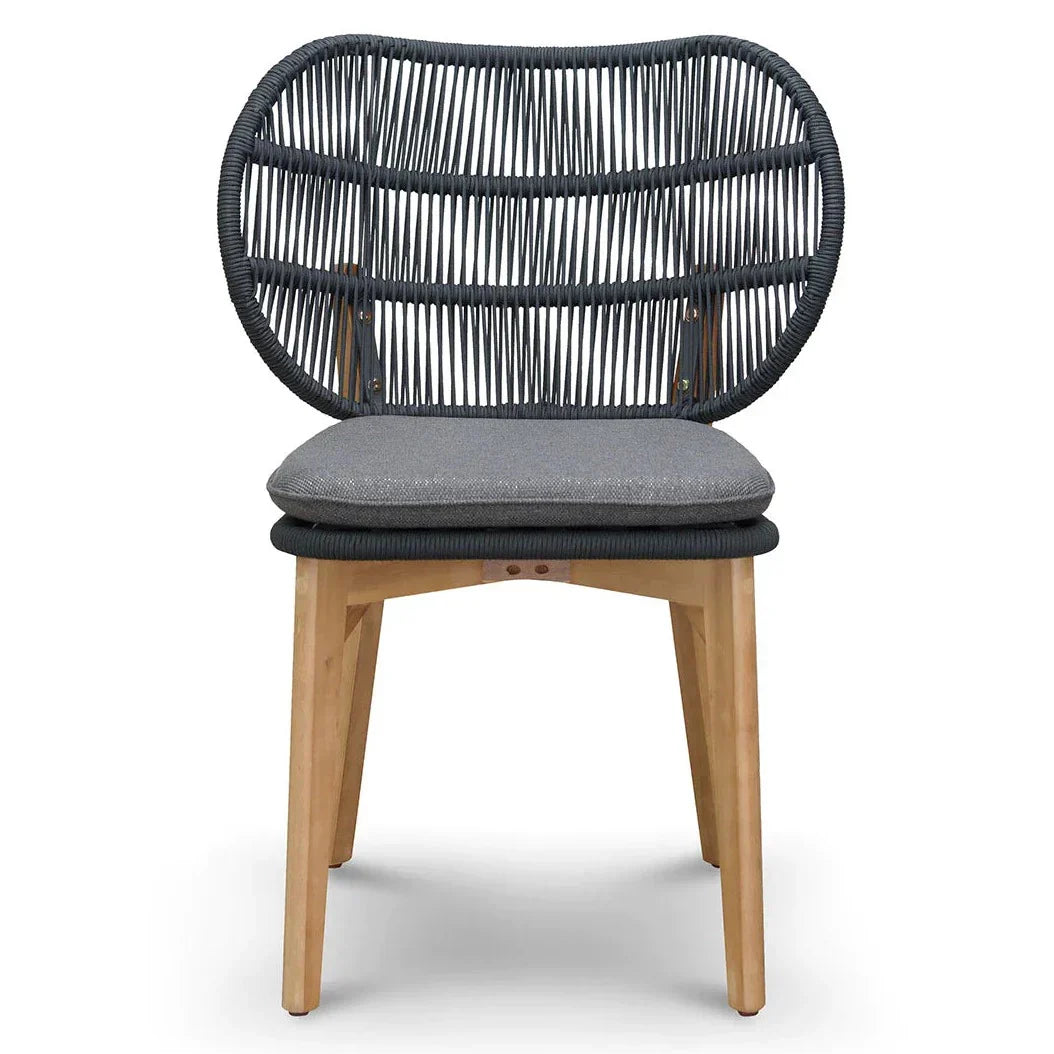 Calibre CDC6721-EM Outdoor Dining Chair - Anthracite Grey Cushion (Set of 2)