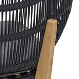 Calibre CDC6721-EM Outdoor Dining Chair - Anthracite Grey Cushion (Set of 2)
