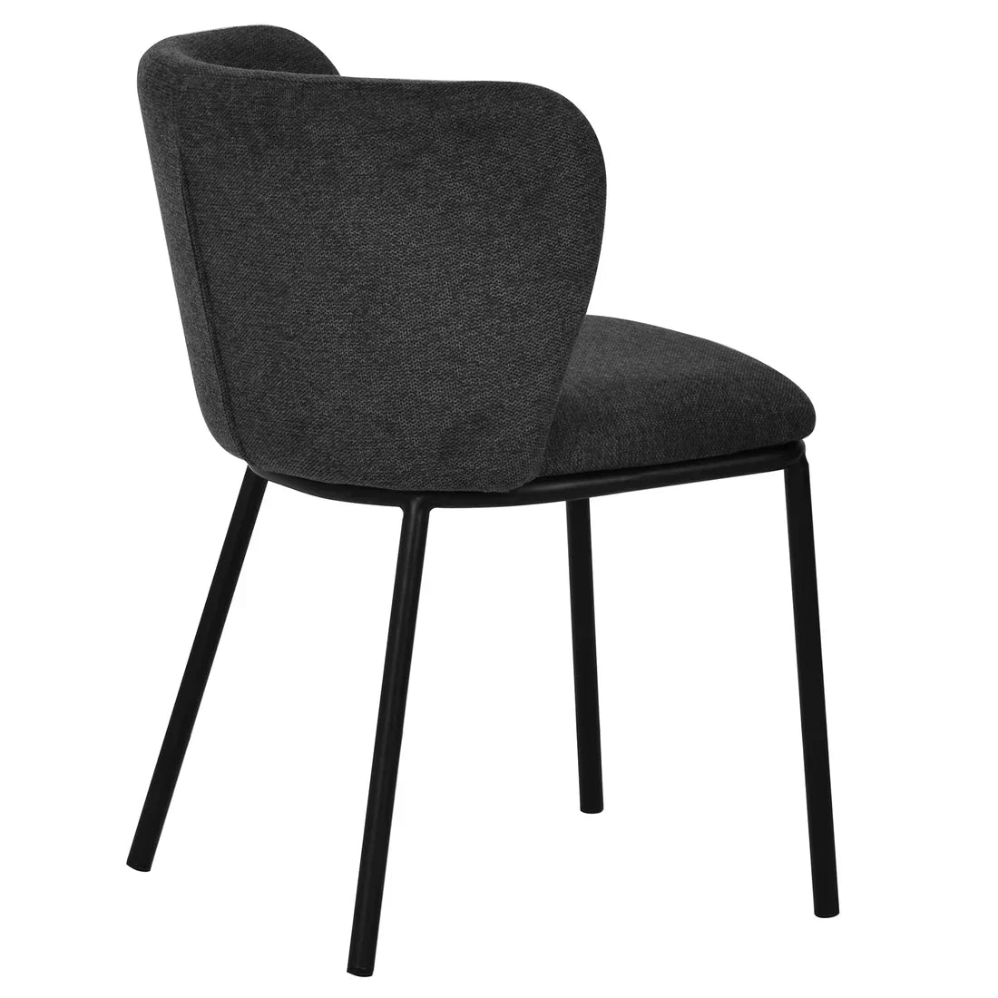 Calibre CDC8168-FH Fabric Dining Chair - Charcoal Grey (Set of 2)