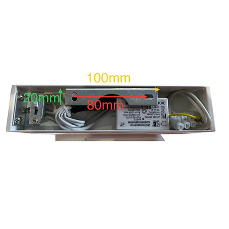 DHAKA: City Series LED Tri-CCT Interior Rectangular Up/Down Dimmable Wall Light