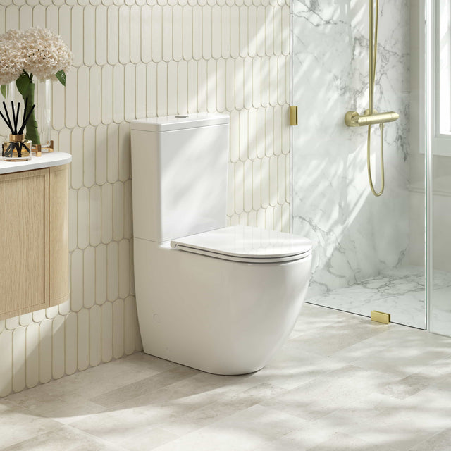DIANA Back-to-Wall Toilet Suite (Gloss White)