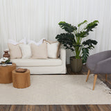 Diego Tribal Beige Wool Rug - DIEG02