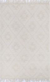 Diego Tribal Beige Wool Rug - DIEG02