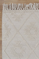 Diego Tribal Beige Wool Rug - DIEG02