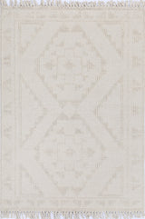 Diego Ornamental Beige Wool Rug - DIEG03