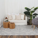 Diego Ornamental Grey Wool Rug - DIEG03