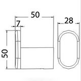 Dove Robe Hook (Chrome)