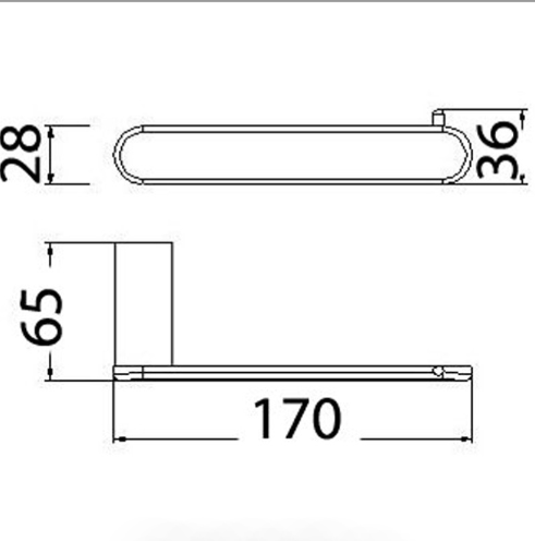 Dove Paper Holder (Chrome)