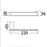 Dove Towel Bar (Chrome)