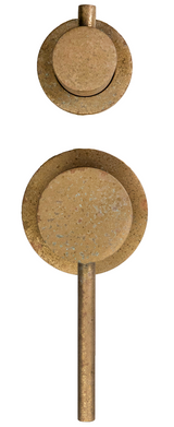 LVB Mica Shower Mixer Diverter - 2P - TRIM KIT - Living Brass