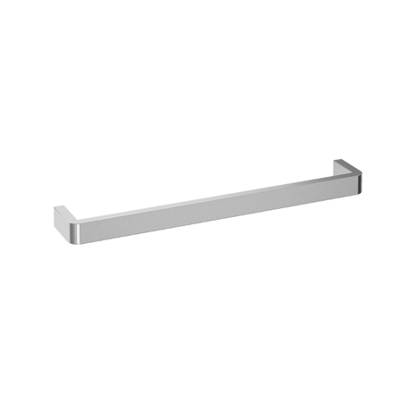 DSC6 Square Single Bar Polished Heated Rail with Curved Corners