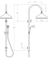 Mica Heritage Dual Shower