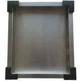 Square Tray with Side Hole (Stainless Steel)