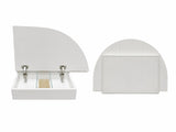 DUNE 1200mm Half Moon Frameless Shaving Cabinet