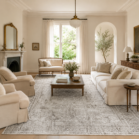 Distressed Vintage Chilaz Grey Rug - VITAL 2085-04