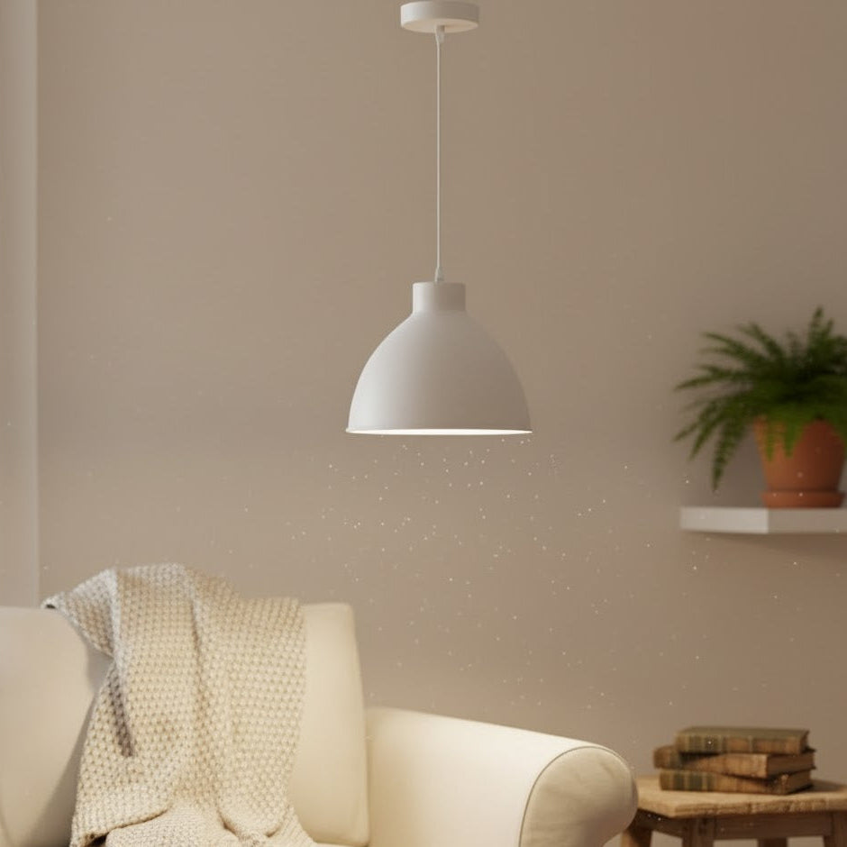Dome 1Lt Pendant White