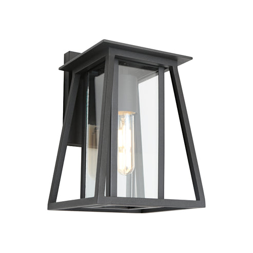 Dover 1LT Exterior Wall Light Black IP43