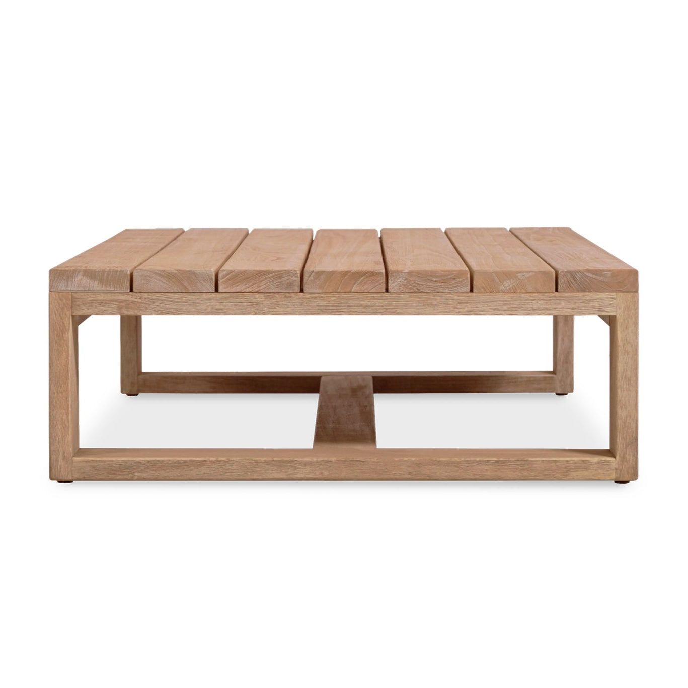 Duo Island Outdoor Teak Coffee Table – Oversize – Low - 0.26m