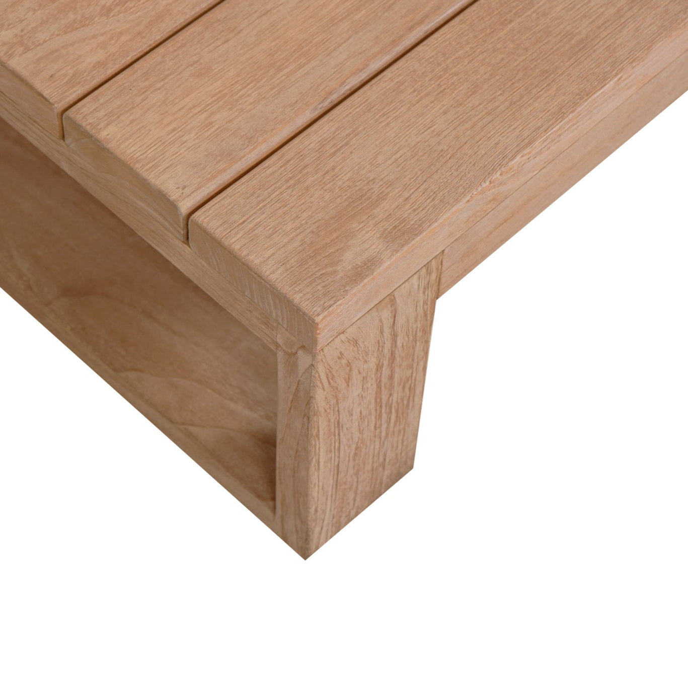 Duo Island Outdoor Teak Coffee Table – Oversize – Low - 0.26m
