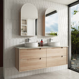 AINSLEY Wall Hung Vanity Mia Oak (All Sizes)