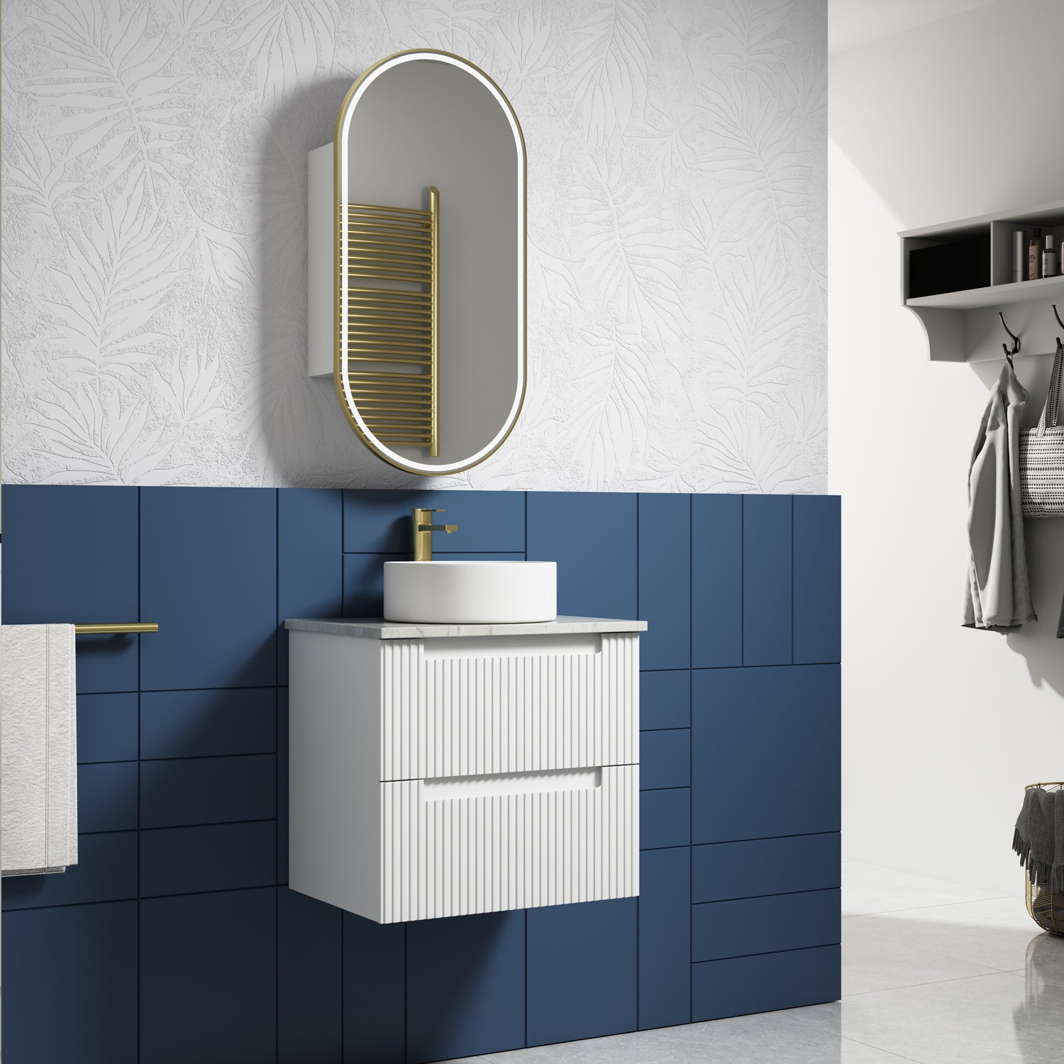 NEVA Wall Hung Vanity Matte White (All Sizes)