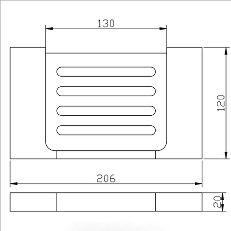 Eden Soap Holder - Technical Drawing
