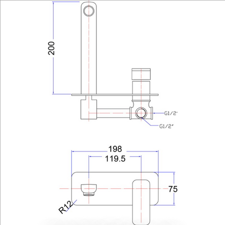Eden Wall Basin Mixer