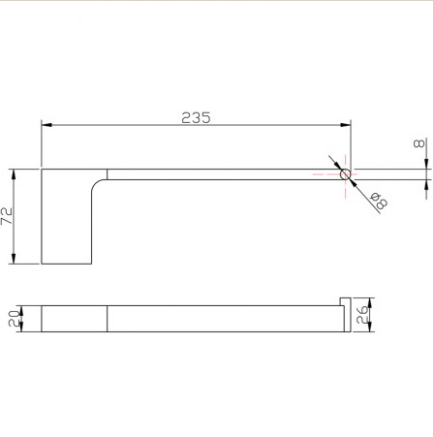 Eden Towel Ring - Technical Drawing