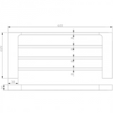 Eden Towel Shelf 600mm