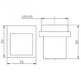 Eden Tumbler Holder - Technical Drawing