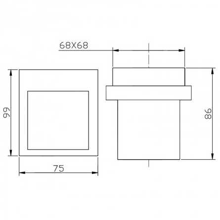 Eden Tumbler Holder - Technical Drawing