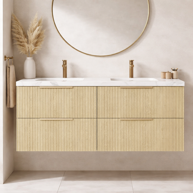 EDEN Wall Hung Vanity Classic Oak 