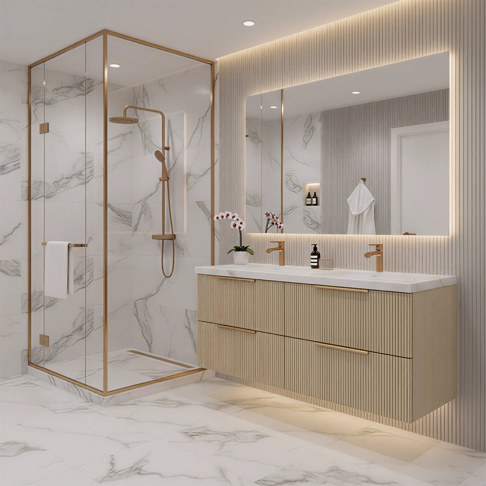 EDEN Wall Hung Vanity Classic Oak 