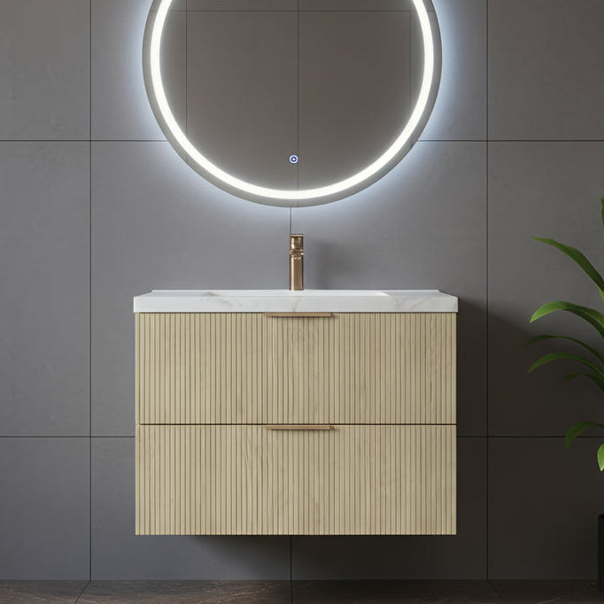 EDEN Wall Hung Vanity Classic Oak 